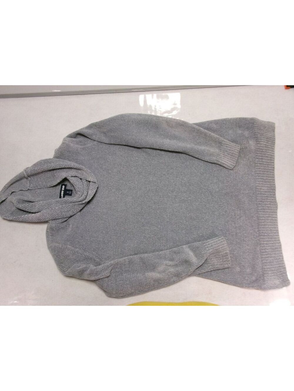 Lands' End Kids Cowl Neck Sweater Gray Size S (6-8)